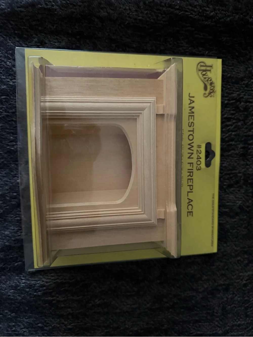 Housework’s Jamestown Fireplace Wood Dollhouse Mantel - Natural Wood